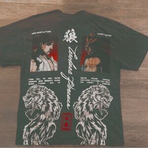 DARC SPORT X STREET FIGHTER ULTIMATE BATTLE OVERSIZED TEE (RYU X AKUMA) - MEDIUM